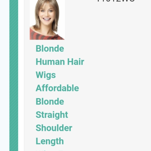 Synthetic hair wig. Blond. - Picture 2 of 4